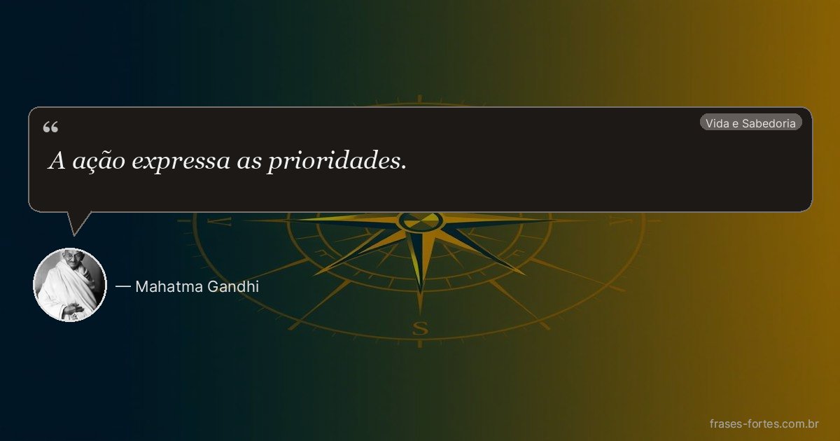 Frase de Mahatma Gandhi