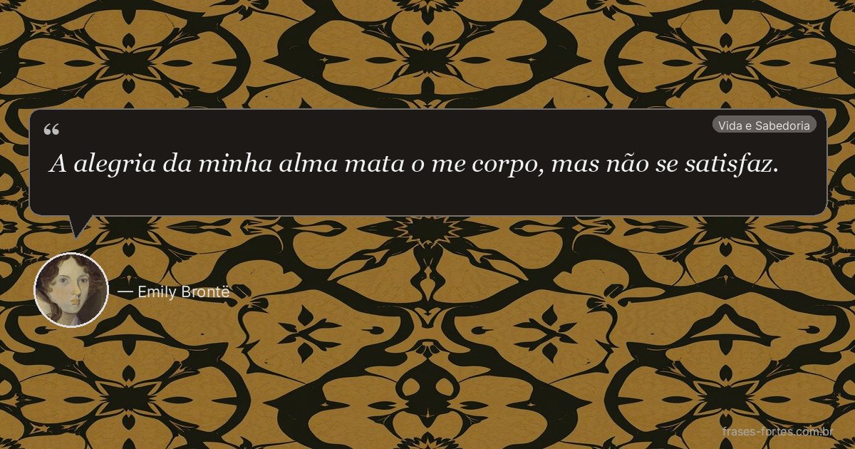 Frase de Emily Brontë