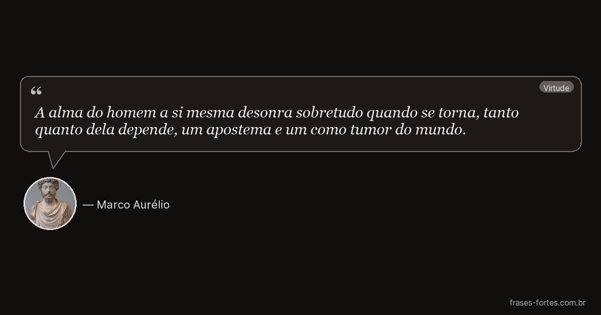 Frase de Marco Aurélio