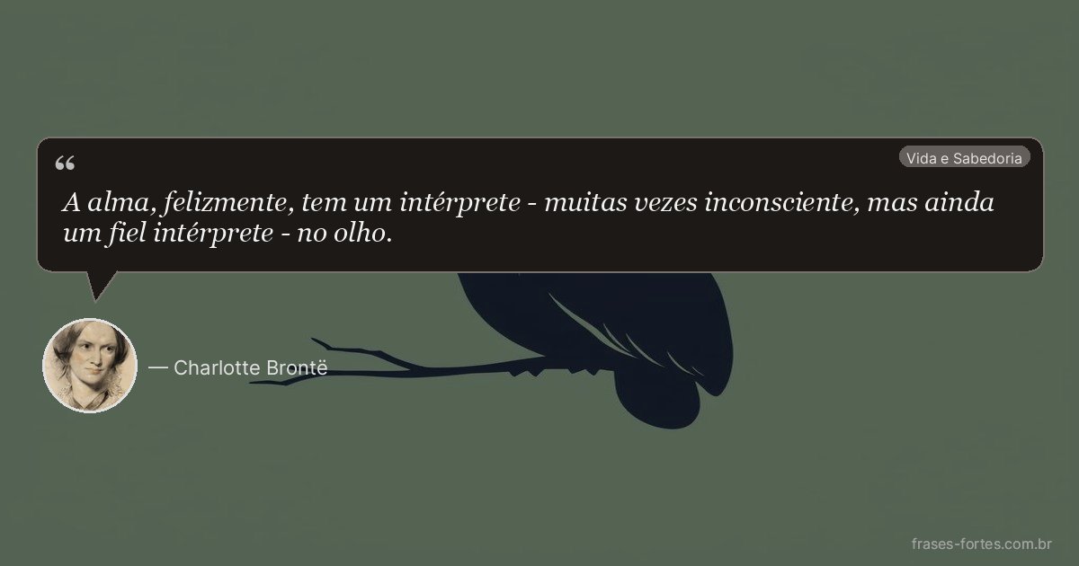 Frase de Charlotte Brontë