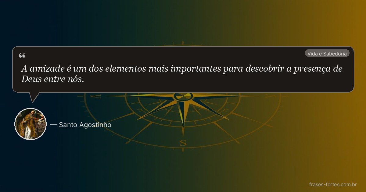 Frase de Santo Agostinho