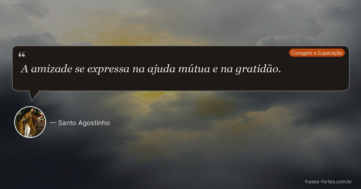 Frase de Santo Agostinho