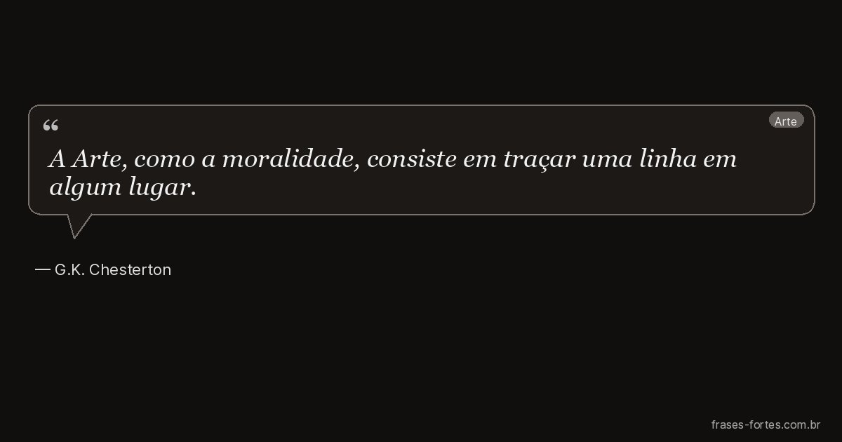 Frase de G.K. Chesterton