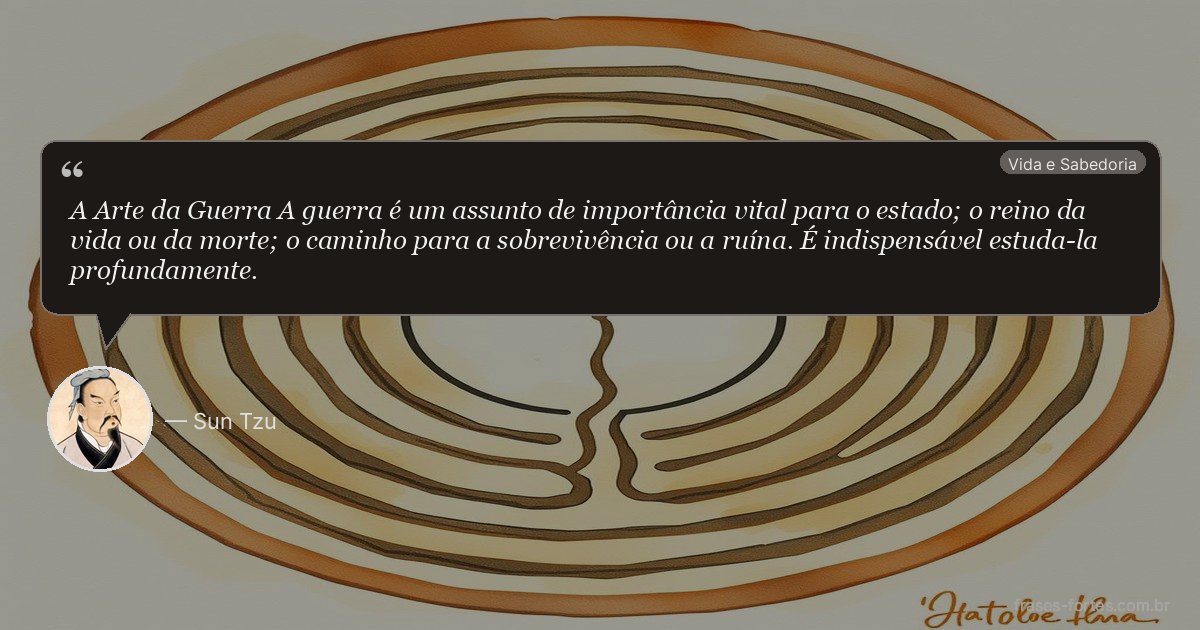 Frase de Sun Tzu