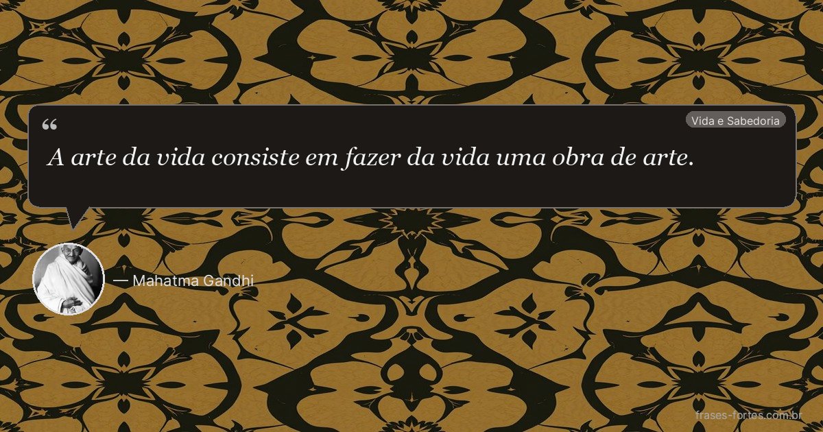 Frase de Mahatma Gandhi