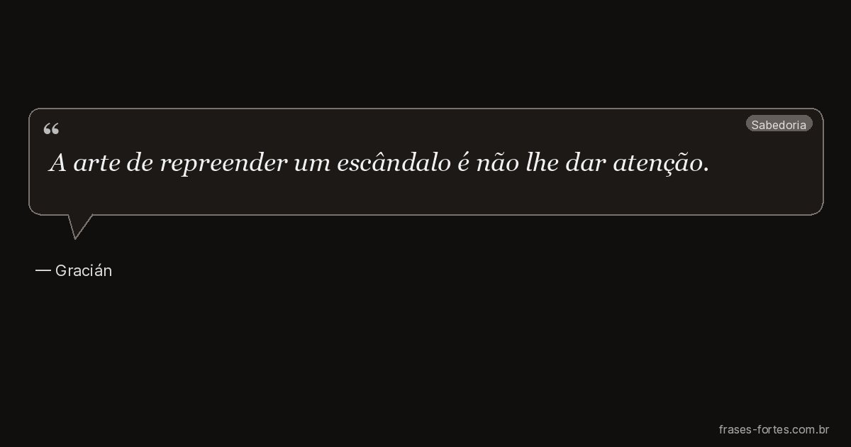 Frase de Gracián