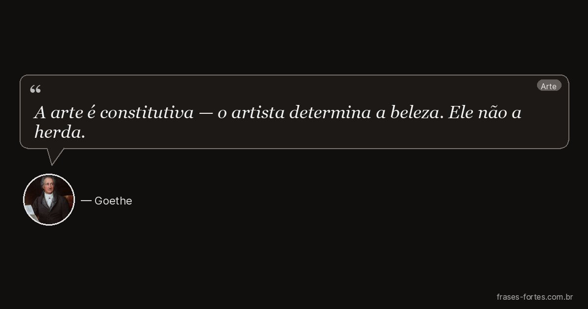 Frase de Goethe