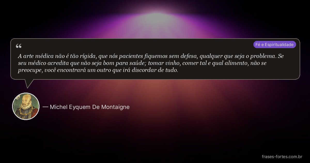 Frase de Michel Eyquem De Montaigne