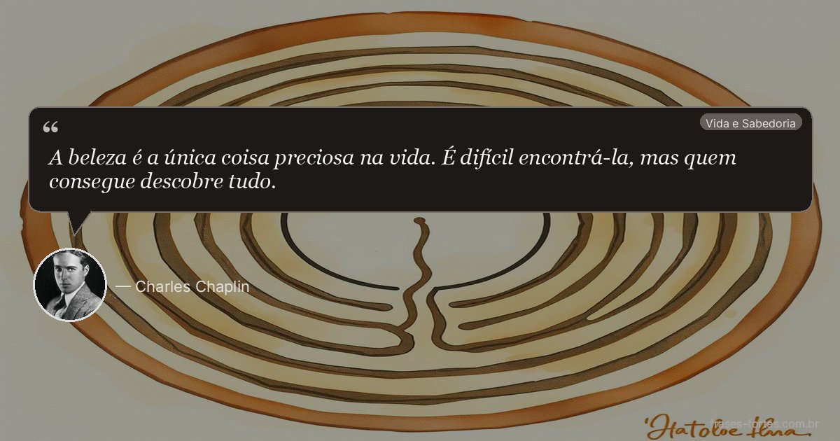 Frase de Charles Chaplin