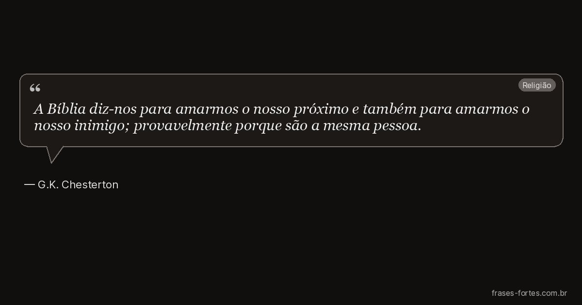 Frase de G.K. Chesterton
