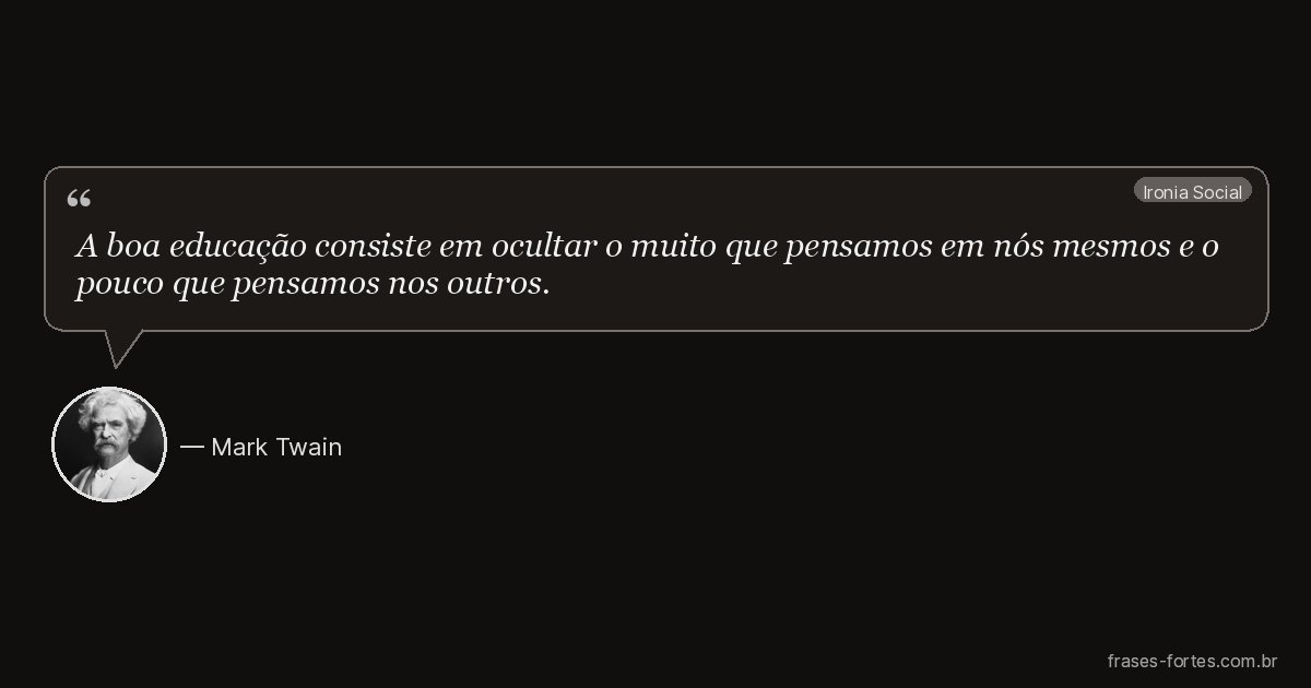 Frase de Mark Twain