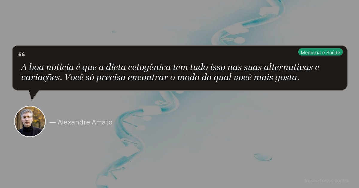Frase de Alexandre Amato