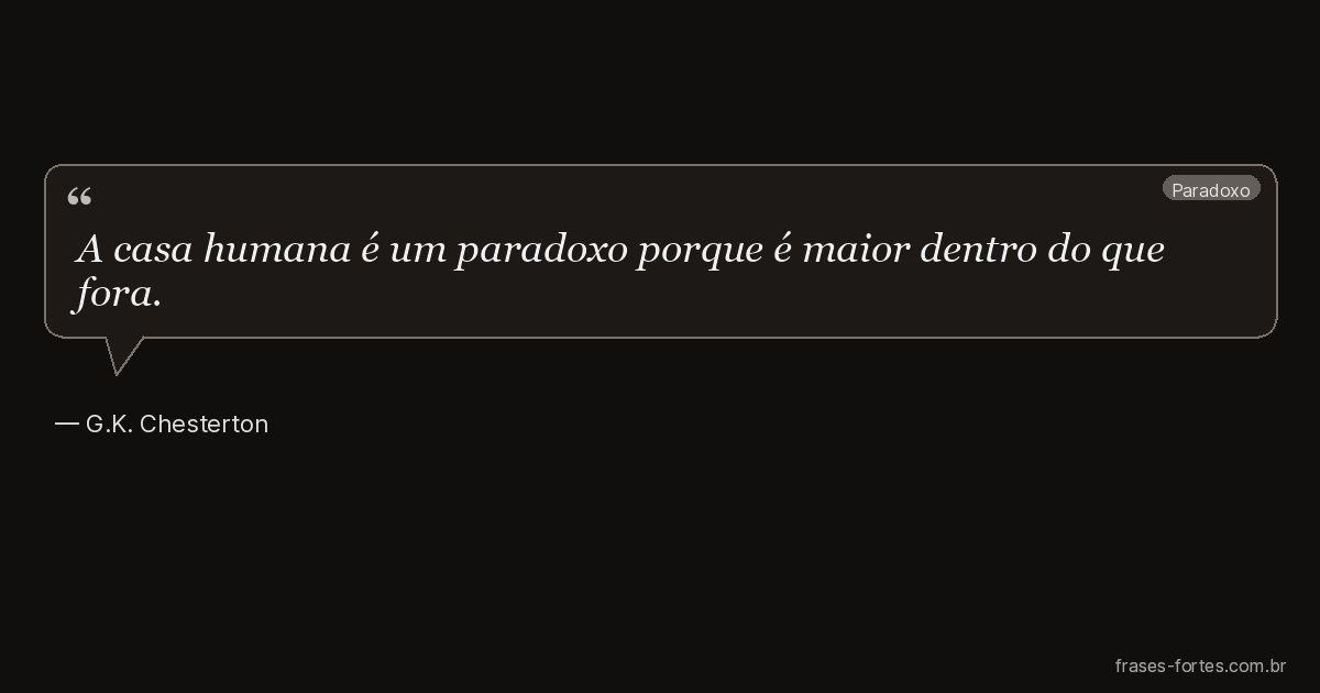 Frase de G.K. Chesterton