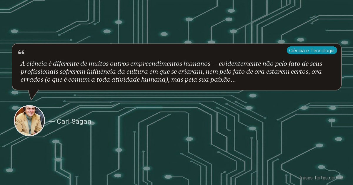 Frase de Carl Sagan