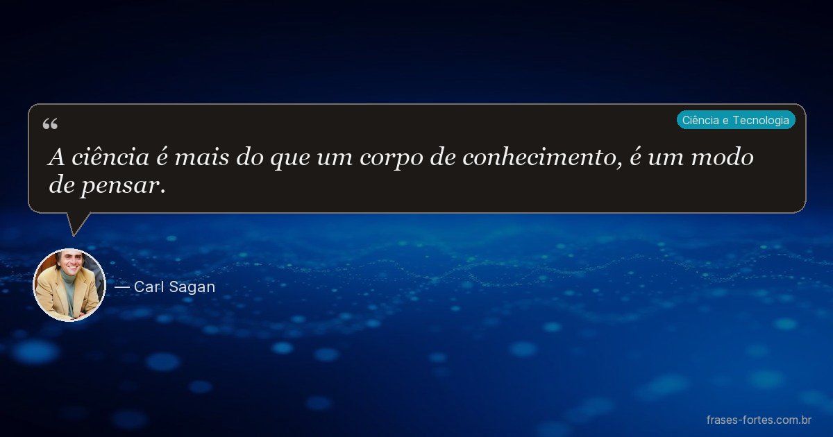 Frase de Carl Sagan