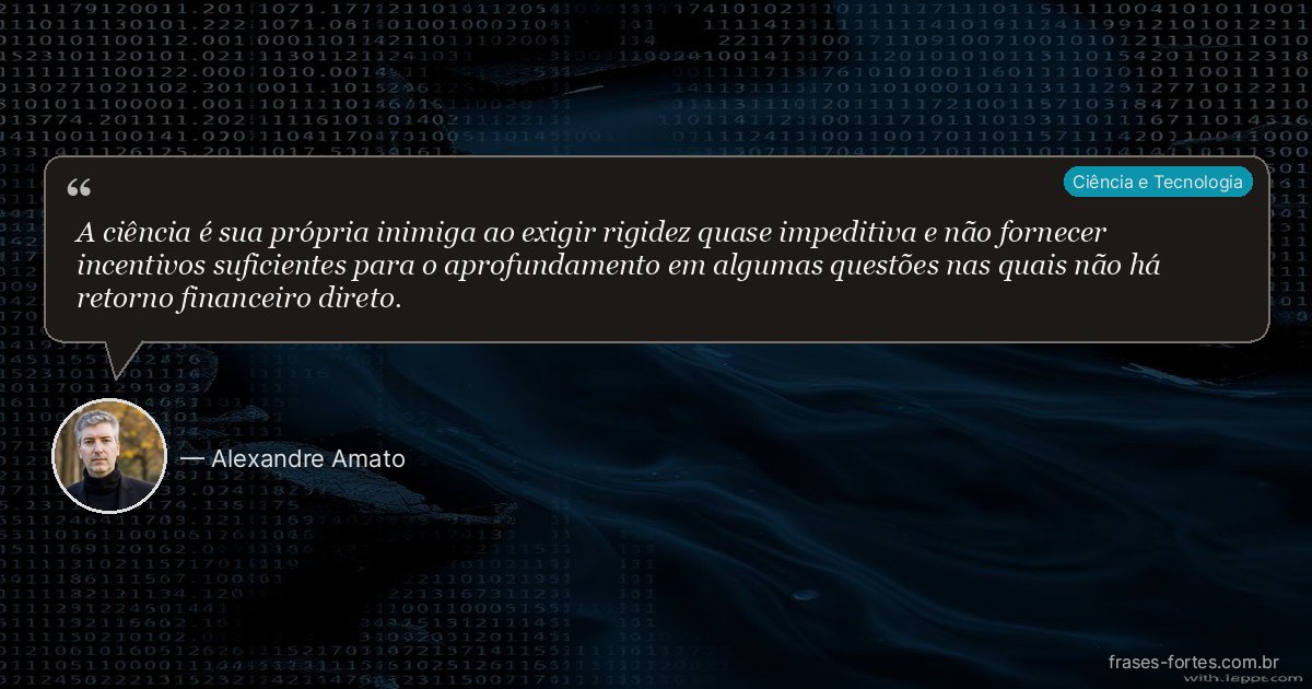 Frase de Alexandre Amato