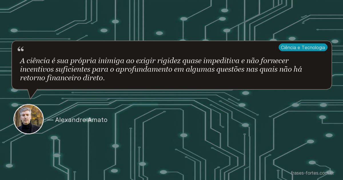 Frase de Alexandre Amato