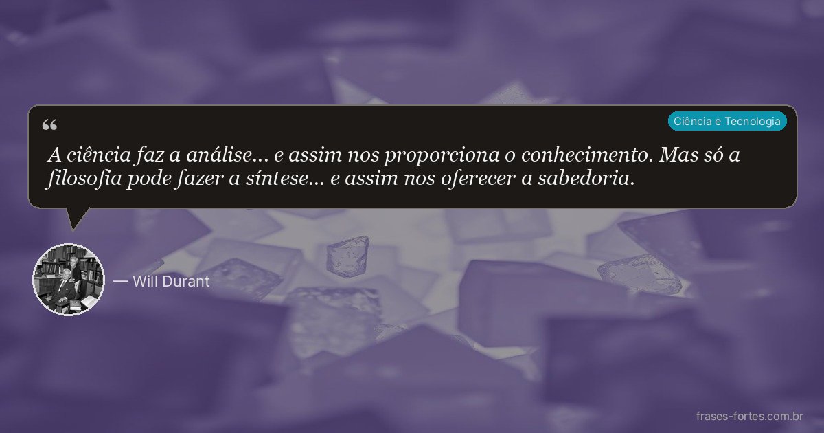 Frase de Will Durant