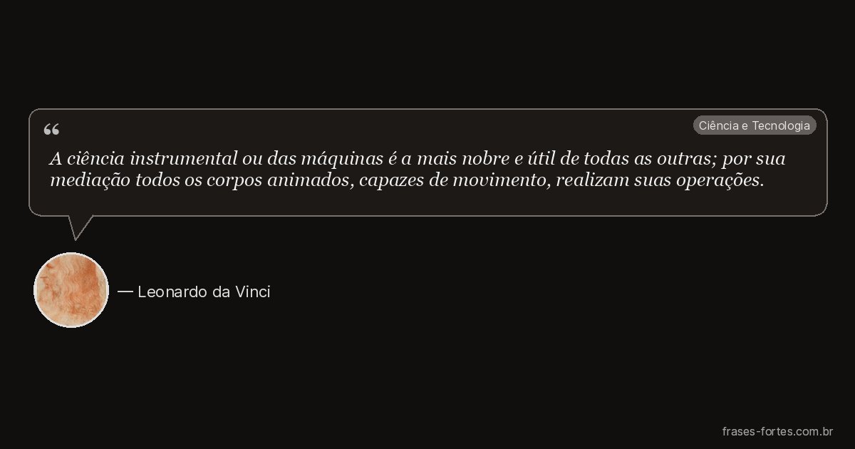 Frase de Leonardo da Vinci