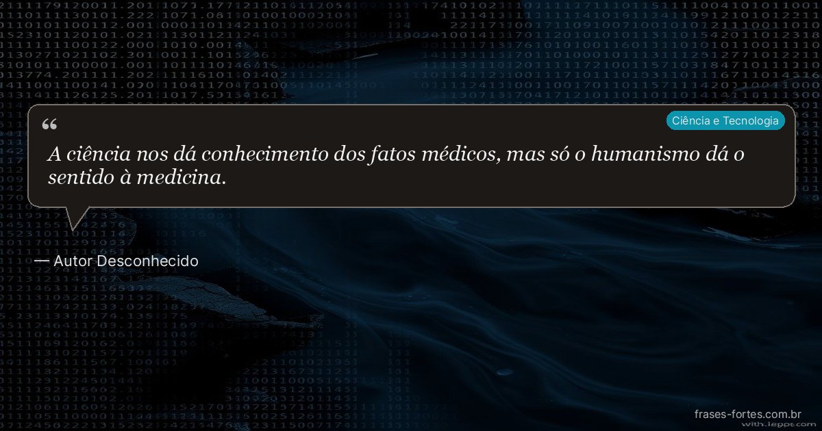 Frase de Autor Desconhecido