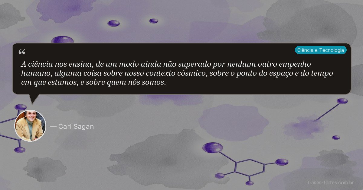 Frase de Carl Sagan