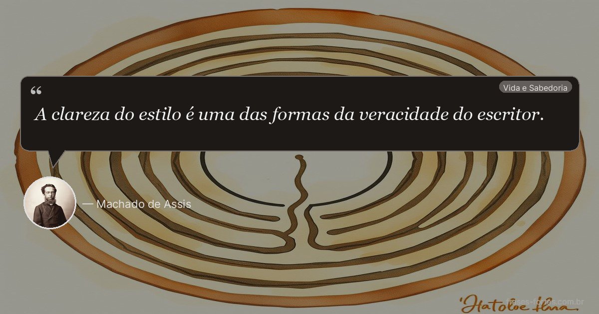 Frase de Machado de Assis
