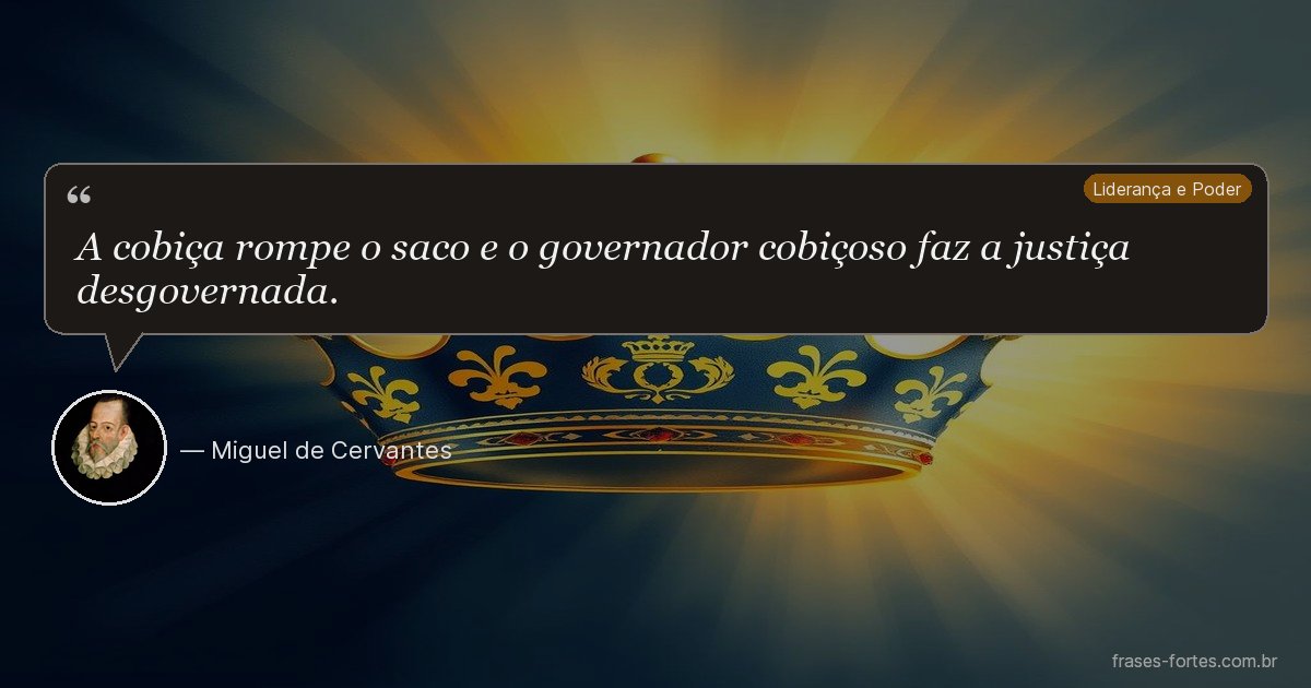 Frase de Miguel de Cervantes