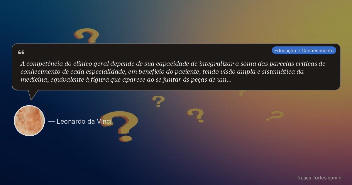 Frase de Leonardo da Vinci