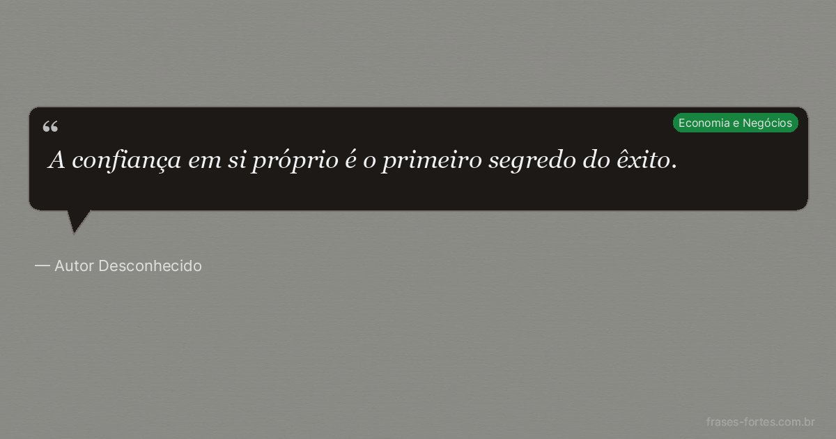 Frase de Autor Desconhecido