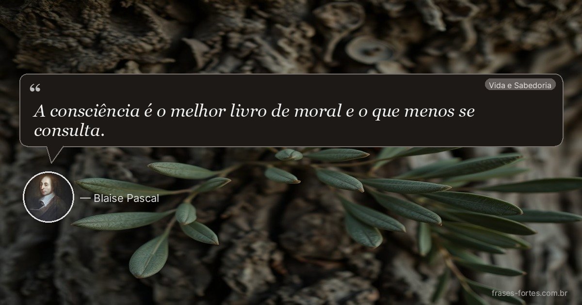 Frase de Blaise Pascal