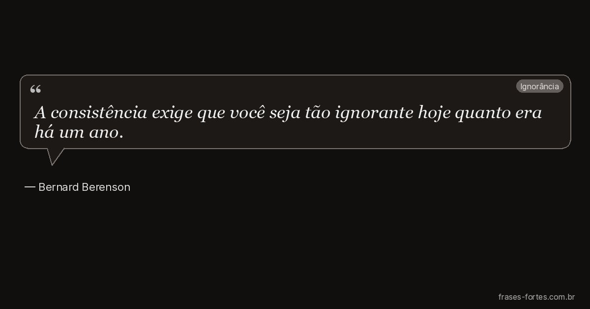 Frase de Bernard Berenson