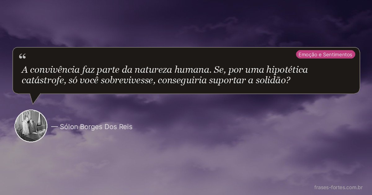 Frase de Sólon Borges Dos Reis