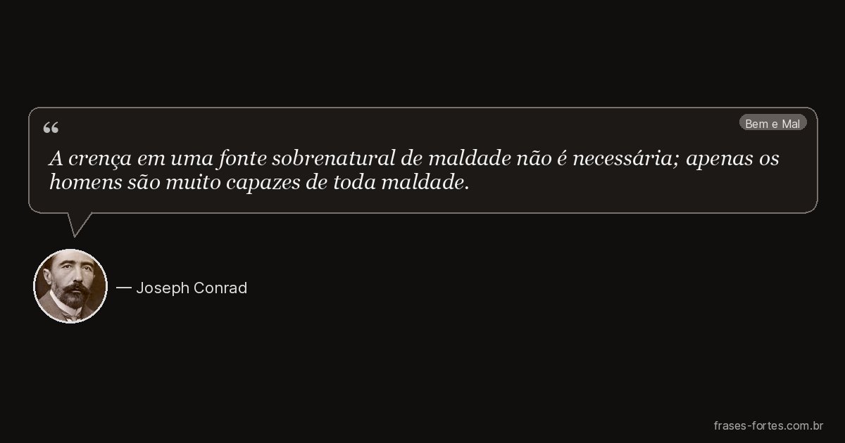 Frase de Joseph Conrad