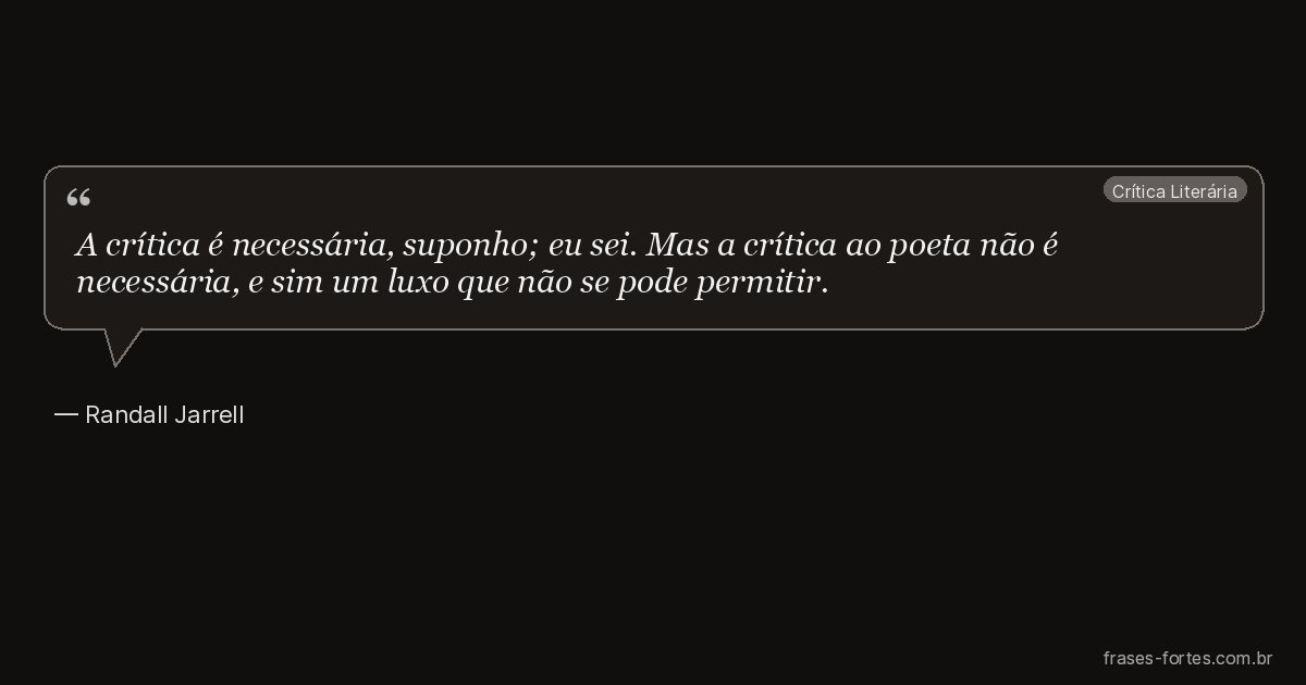 Frase de Randall Jarrell