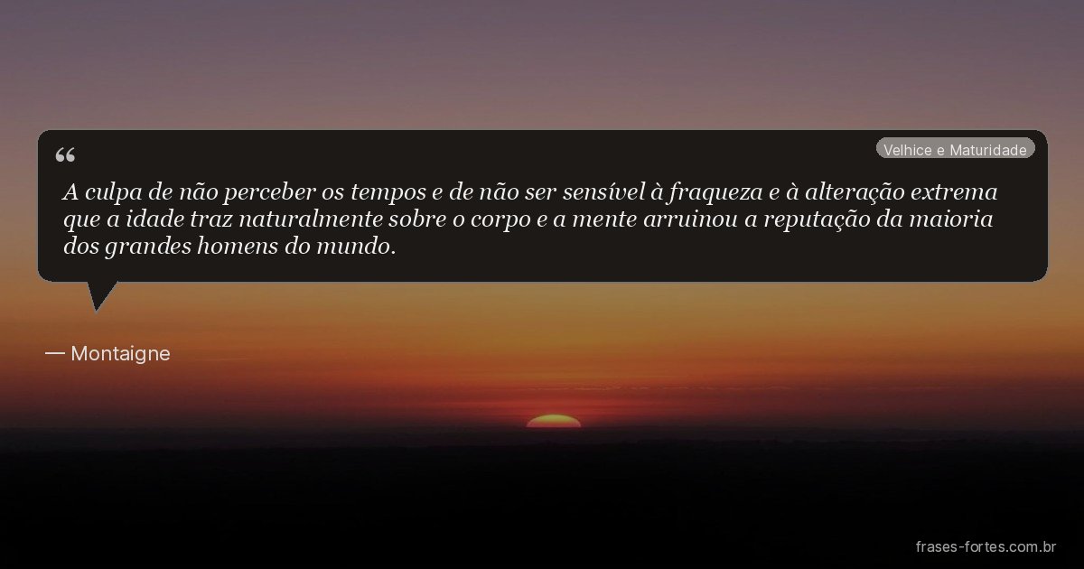 Frase de Montaigne