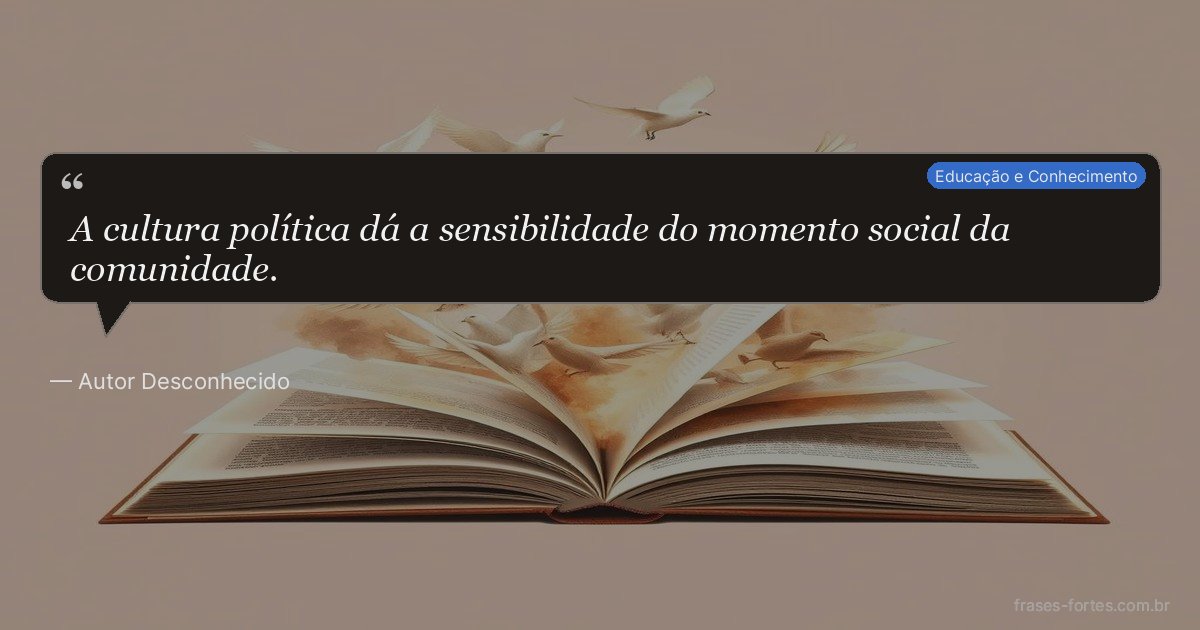 Frase de Autor Desconhecido