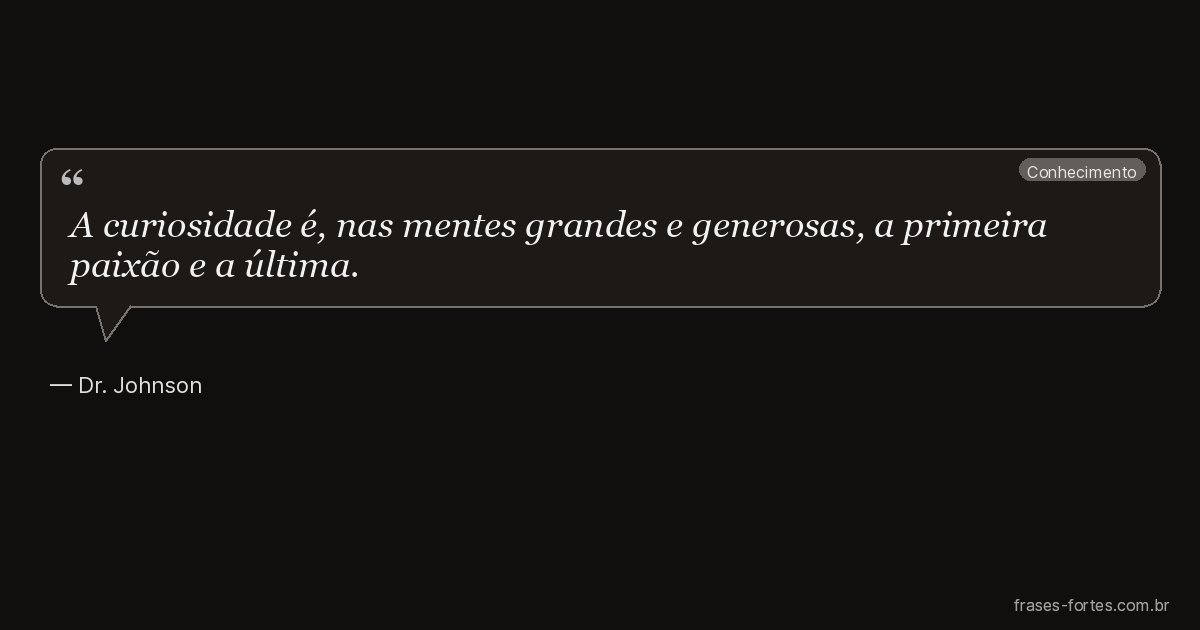 Frase de Dr. Johnson