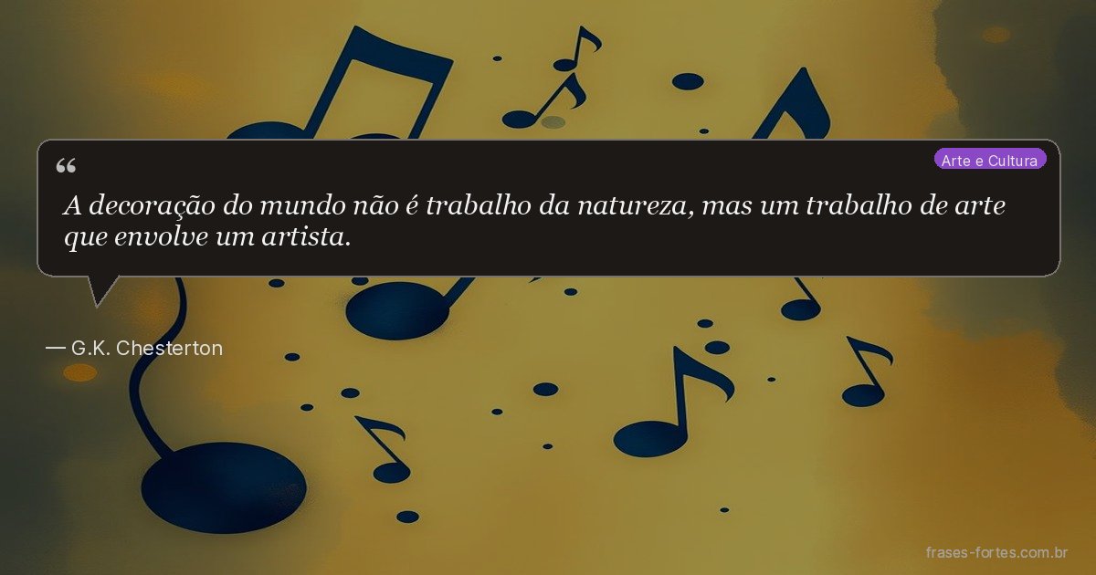 Frase de G.K. Chesterton