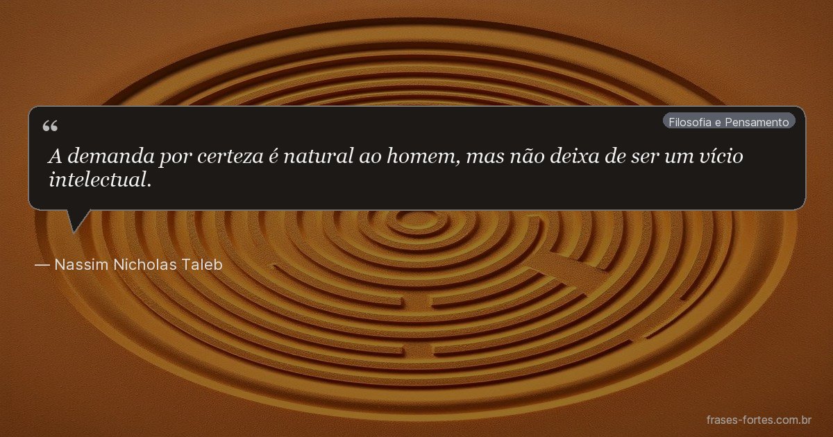 Frase de Nassim Nicholas Taleb