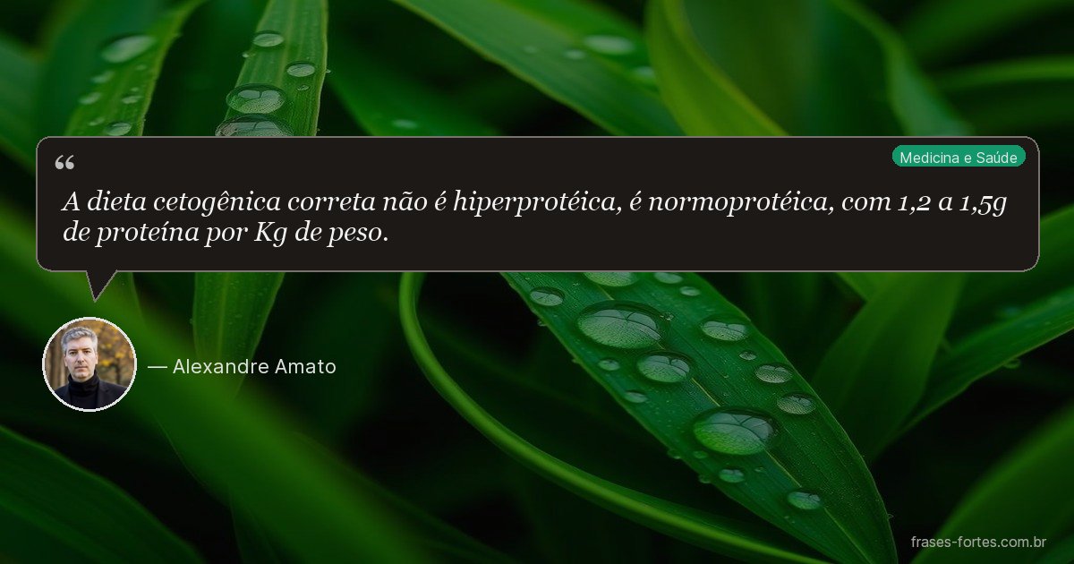 Frase de Alexandre Amato