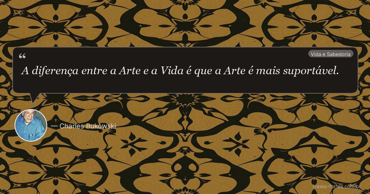 Frase de Charles Bukowski