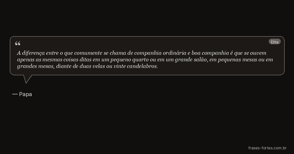 Frase de Papa