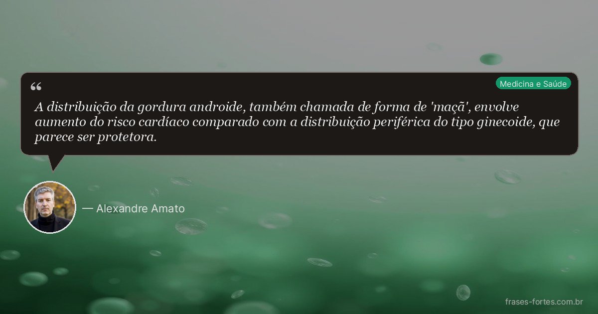 Frase de Alexandre Amato