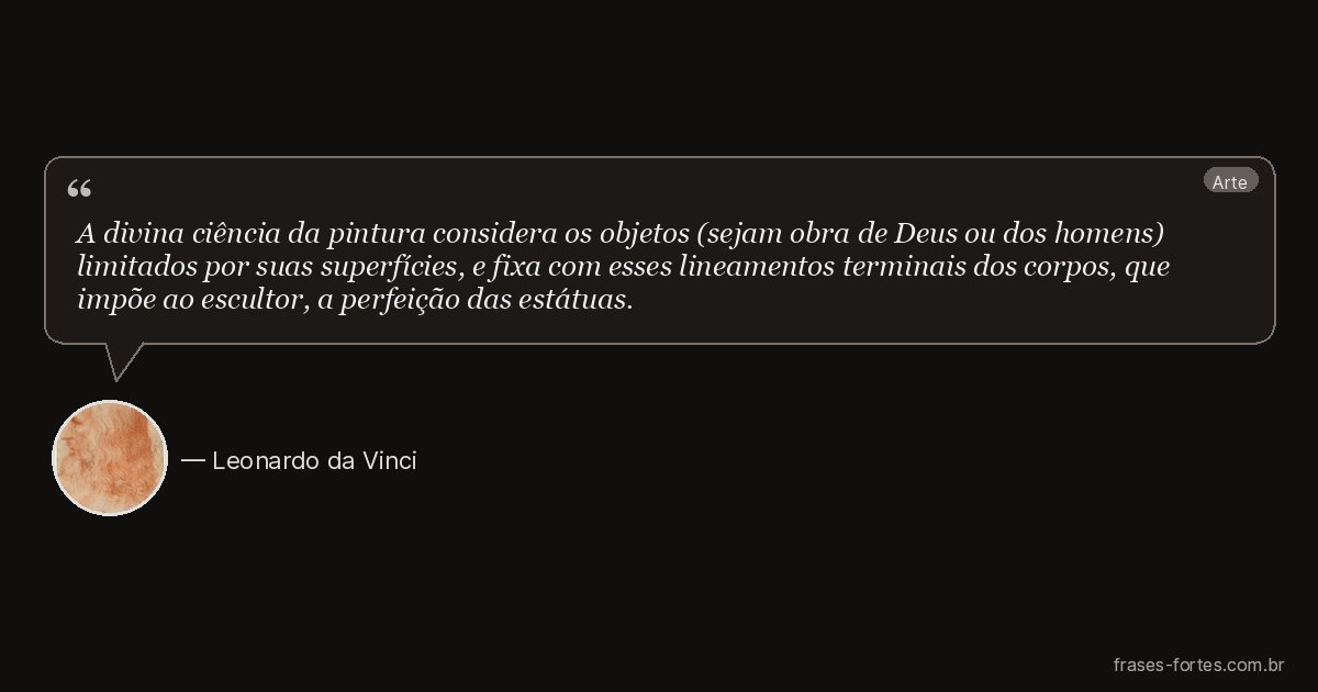 Frase de Leonardo da Vinci