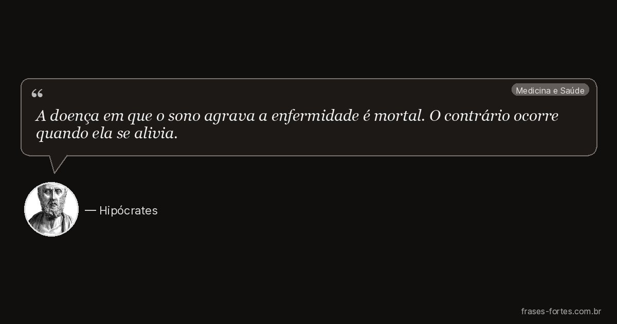 Frase de Hipócrates