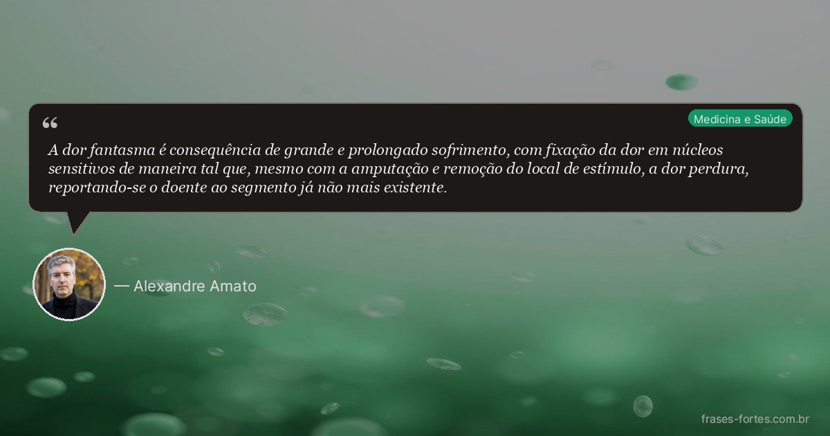 Frase de Alexandre Amato