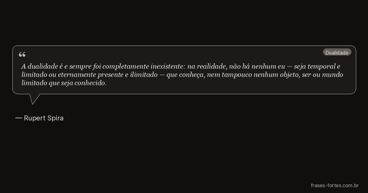 Frase de Rupert Spira