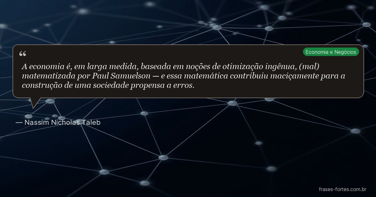 Frase de Nassim Nicholas Taleb