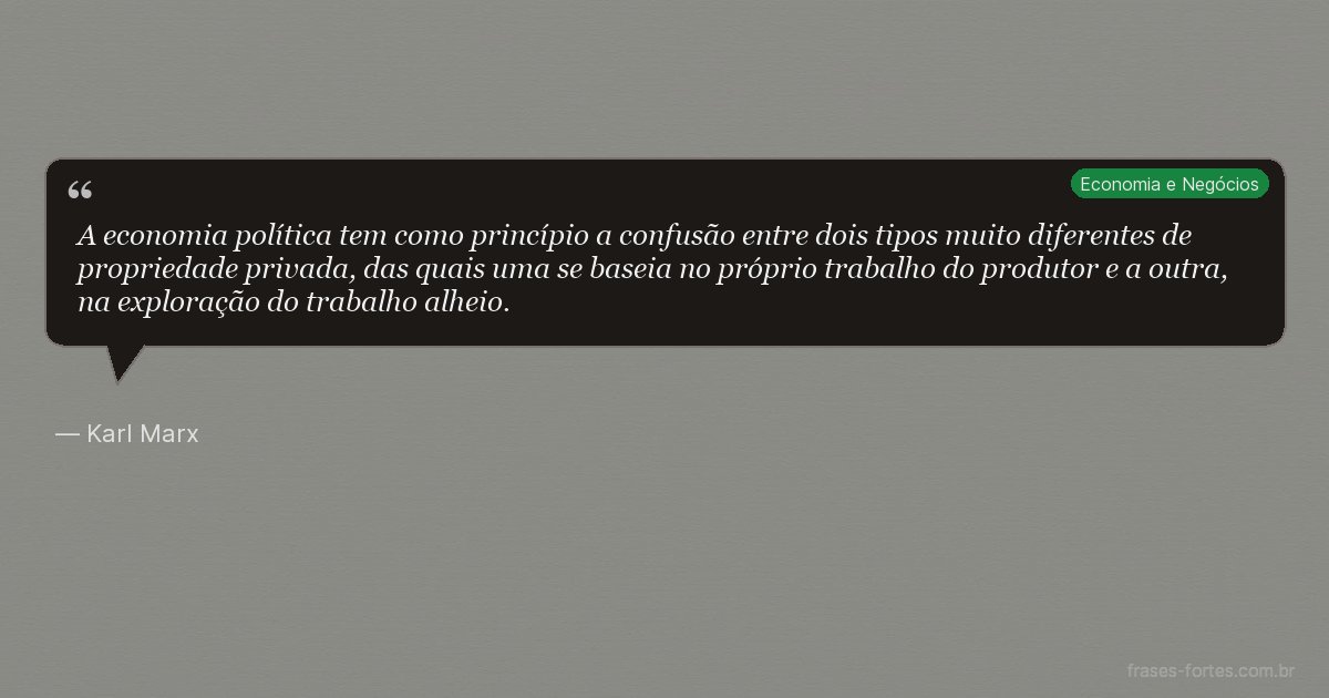 Frase de Karl Marx