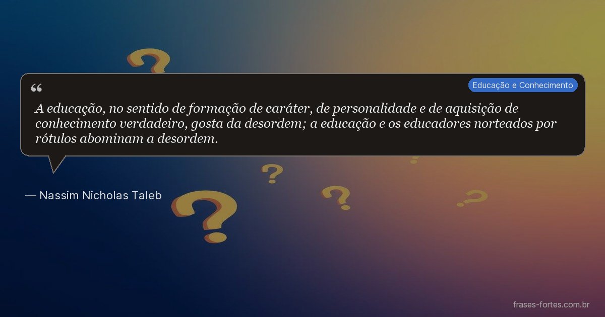 Frase de Nassim Nicholas Taleb